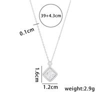 Simple Style Solid Color Sterling Silver Plating 14k Gold Plated Pendant Necklace sku image 10