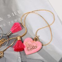 Casual Simple Style Heart Shape Copper 18k Gold Plated Pendant Necklace In Bulk main image 6