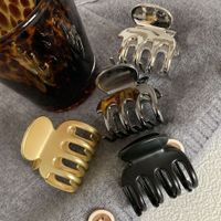Women's Vintage Style Pumpkin Solid Color Alloy Hair Claws main image 4
