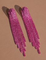 Fashion Long Tassel Geometric Copper Earrings Wholesale Nihaojewelry sku image 13