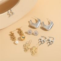 1 Pair Cute Sweet Tassel Flower Plating Inlay Brass Freshwater Pearl Zircon 14k Gold Plated White Gold Plated Ear Studs main image 9