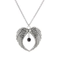 Casual Punk Wings Stainless Steel Alloy Glass Women's Pendant Necklace main image 6