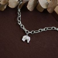 Retro Animal Elephant 304 Stainless Steel Silver Plated None Bracelets In Bulk sku image 1