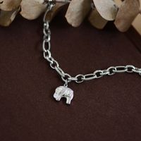 Retro Animal Elefante Acero Inoxidable 304 Chapado En Plata Ninguno Pulsera Al Mayoreo main image 5