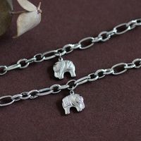 Retro Animal Elephant 304 Stainless Steel Silver Plated None Bracelets In Bulk main image 7