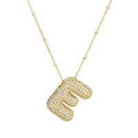 Simple Style Classic Style Letter Copper 18k Gold Plated Pendant Necklace In Bulk sku image 25