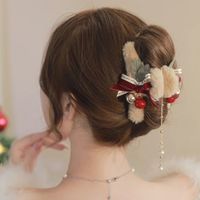 Women's Cute Sweet Color Block Arylic Cloth Patchwork Hair Claws main image 1