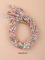 Simple Style Roman Style Commute Color Block Soft Clay Beaded Jewelry Accessories sku image 13