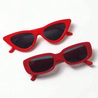 Simple Style Solid Color Cool Style Quadrilateral Resin Square Full Frame Women's Sunglasses sku image 2