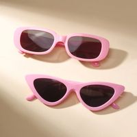 Simple Style Solid Color Cool Style Quadrilateral Resin Square Full Frame Women's Sunglasses sku image 1
