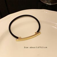 Women's Simple Style Round Star Heart Shape Alloy Rubber Band Hair Tie sku image 2