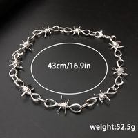Punk Commute Solid Color Alloy Plating Silver Plated Unisex Necklace Choker main image 7
