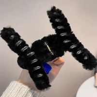 Women's Cute Funny Hairball Plastic Resin Flannel Hair Claws main image 4