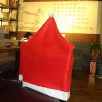 Classic Style Christmas Hat Nonwoven Holiday Chair Cover sku image 5