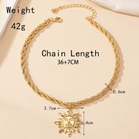 Lady Sun Alloy Plating 14k Gold Plated Women's Pendant Necklace main image 6