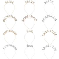 Women's Sweet Letter Alloy Plating Inlay Rhinestones Hair Band main image 6