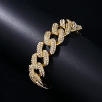 Hip-hop Punk Solid Color Copper Zircon Bracelets Necklace In Bulk main image 10