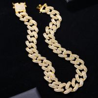 Hip-hop Punk Solid Color Copper Zircon Bracelets Necklace In Bulk main image 1