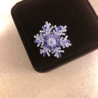 Vintage Style Snowflake Copper Plating Women's Brooches sku image 12