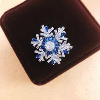 Vintage Style Snowflake Copper Plating Women's Brooches sku image 11