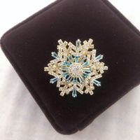 Vintage Style Snowflake Copper Plating Women's Brooches sku image 13