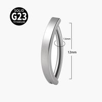 Simple Style Geometric Titanium Steel Buckle Opal Zircon Belly Ring sku image 2