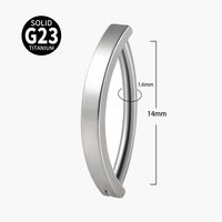 Simple Style Geometric Titanium Steel Buckle Opal Zircon Belly Ring sku image 4