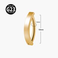 Simple Style Geometric Titanium Steel Buckle Opal Zircon Belly Ring sku image 5