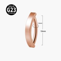 Simple Style Geometric Titanium Steel Buckle Opal Zircon Belly Ring sku image 6