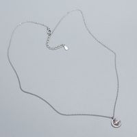 Elegant Süss Acht Sterne Mond Sterling Silber Überzug Halskette Mit Anhänger main image 3
