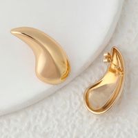 1 Pair Simple Style Streetwear Geometric Copper 18K Gold Plated Ear Studs main image 3