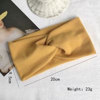 Unisex Cute Solid Color Fabric Hair Band main image 4