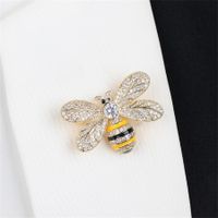 Sweet Bee Alloy Plating Inlay Rhinestones Women's Brooches main image 3