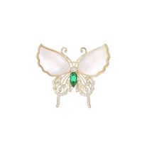 Vintage Style Butterfly Arylic Alloy Plating Women's Brooches sku image 1