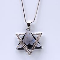 Simple Style Solid Color Alloy Copper Inlay Glass Women's Sweater Chain main image 6