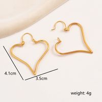 1 Pair Sweet Simple Style Solid Color Twist 201 Stainless Steel 18K Gold Plated Earrings sku image 2