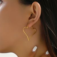 1 Pair Sweet Simple Style Solid Color Twist 201 Stainless Steel 18K Gold Plated Earrings main image 5