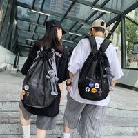 One Size Solid Color Casual Daily School Backpack main image 1