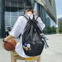 One Size Solid Color Casual Daily School Backpack main image 6