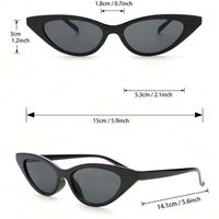 أسلوب بسيط أسلوب رائع رباعي مادة صمغية مربع اطار كامل المرأة النظارات الشمسية main image 5