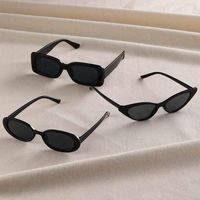 Simple Style Cool Style Quadrilateral Resin Square Full Frame Women's Sunglasses main image 4