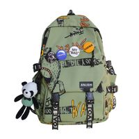 One Size Solid Color Casual School Daily School Backpack sku image 2