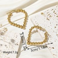 1 Pair Vintage Style Simple Style Solid Color Plating Stainless Steel 18k Gold Plated Earrings main image 4