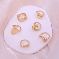 Simple Style Solid Color Solid Color Copper 18k Gold Plated Rings In Bulk main image 1