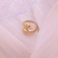 Simple Style Solid Color Solid Color Copper 18k Gold Plated Rings In Bulk main image 8