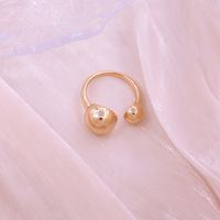 Simple Style Solid Color Solid Color Copper 18k Gold Plated Rings In Bulk main image 9