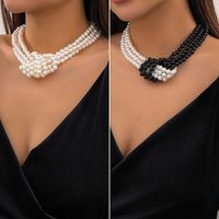 Elegant Geometric Artificial Pearl Beaded Women's Necklace main image 3
