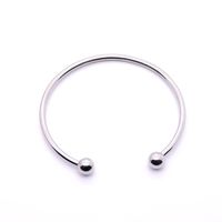 Simple Style Classic Style Solid Color Stainless Steel Bangle main image 5