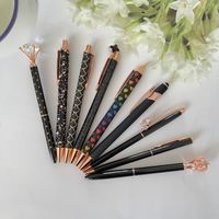 1 Set Solid Color Learning Metal Preppy Style Ballpoint Pen sku image 4