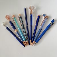1 Set Solid Color Learning Metal Preppy Style Ballpoint Pen sku image 3